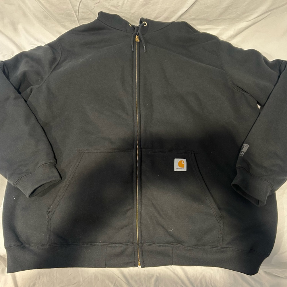 Carhartt Rain Defender 2XLT Black Zip Up Hoodie
